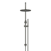 Meir Round Gooseneck 300mm Twin Shower with single function hand shower