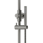 Meir Round Gooseneck 300mm Twin Shower with single function hand shower