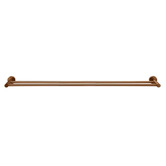 Meir Round 900mm Double Brass Towel Rail