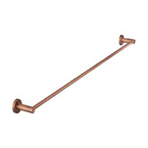 Meir Round 600mm Single Brass Towel Rail