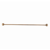 Meir Round 600mm Single Brass Towel Rail