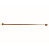 Meir Round 900mm Single Brass Towel Rail