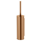 Meir Round Brass Toilet Brush &amp; Holder