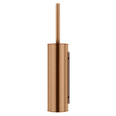 Meir Round Brass Toilet Brush &amp; Holder