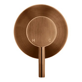 Meir Round Short Pin Lever Wall Mixer Trim Kit Only