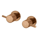 Meir Round Quarter Turn Wall Tap Assemblies