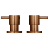 Meir Round Quarter Turn Wall Tap Assemblies