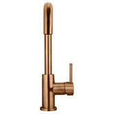 Meir Round Kitchen Sink Mixer With Square Gooseneck