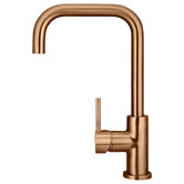 Meir Round Kitchen Sink Mixer With Square Gooseneck