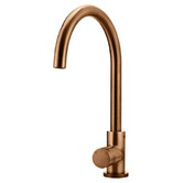 Meir Round Gooseneck Brass Sink Mixer