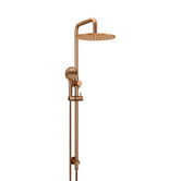 Meir Round 3 Function Twin Shower With Square Gooseneck