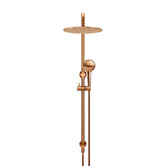 Meir Round 3 Function Twin Shower With Square Gooseneck