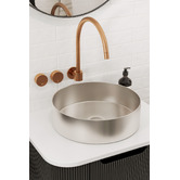 Meir Round High-Rise Swivel Wall Bath Spout