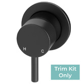 Meir Round Short Pin Lever Wall Mixer Trim Kit Only