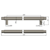 Meir Oppen Round Bar Cabinet Handle