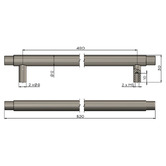 Meir Oppen Round Bar Cabinet Handle