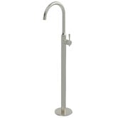 Meir Harrington 210mm Brushed Nickel Floor Mounted Bath Mixer