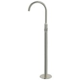 Meir Harrington 210mm Brushed Nickel Floor Mounted Bath Mixer