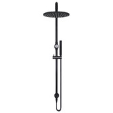 Meir Round 300mm Twin Shower With Single Function Hand Shower &amp; Square Gooseneck
