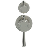 Meir Harrington Brushed Nickel Shower Wall Mixer with Diverter Trim Kit Only
