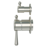 Meir Harrington Brushed Nickel Shower Wall Mixer with Diverter Trim Kit Only