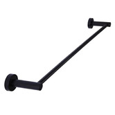 Meir Round 300mm Matte Black Single Towel Rail