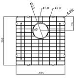 Meir Lavello 393mm Stainless Steel Sink Grid