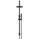 Meir Round 200mm Gooseneck Twin Shower With Single Function Handshower