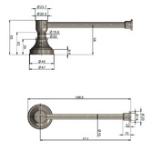 Meir Harrington Brushed Nickel Brass Toilet Roll Holder
