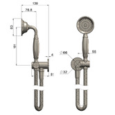 Meir Harrington Brushed Nickel Hand-held Shower