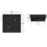 Meir TI 115mm Tile Insert Floor Waste