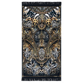 Camilla Feline Folklore Cotton Beach Towel
