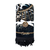 Camilla Feline Folklore Cotton Beach Towel