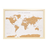 Splosh World Map Travel Board