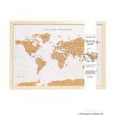 Splosh World Map Travel Board