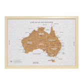 Splosh Australia Map Travel Board