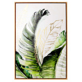 Splosh Greenery Right Palms Framed Canvas Wall Art