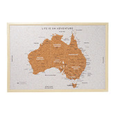 Splosh Australia Map Large Travel Board