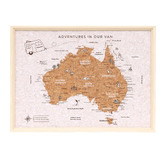 Splosh Caravan Australia Travel Map Pin Board