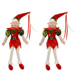 Christiana 35cm Red Jolly Elf Christmas Decorations