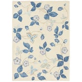 Wedgwood Cream Wild Strawberry Hand-Tufted Rug