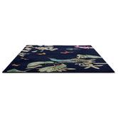 Wedgwood Navy Hummingbird Hand-Tufted Wool-Blend Rug