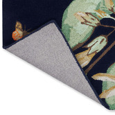 Wedgwood Navy Hummingbird Hand-Tufted Wool-Blend Rug