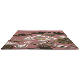 Wedgwood Dusty Rose Waterlily Hand-Tufted Wool Rug
