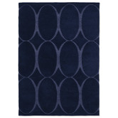 Wedgwood Blue Renaissance Hand-Tufted Wool-Blend Rug