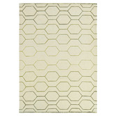 Wedgwood Cream Wedgwood Arris Designer Hand-Tufted Rug