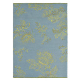 Wedgwood Blue Wedgwood Tonquin Hand-Tufted Wool-Blend Rug