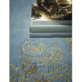 Wedgwood Blue Wedgwood Tonquin Hand-Tufted Wool-Blend Rug