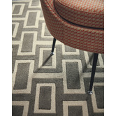 Wedgwood Grey Wedgwood Intaglio Hand-Tufted Wool Rug