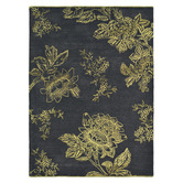 Wedgwood Charcoal Wedgwood Tonquin Hand-Tufted Wool-Blend Rug